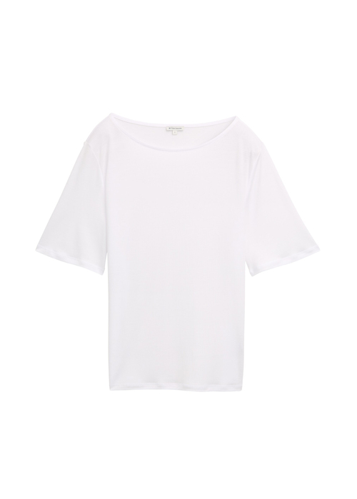 Tom Tailor C Neck Tee White - 1047234-20000