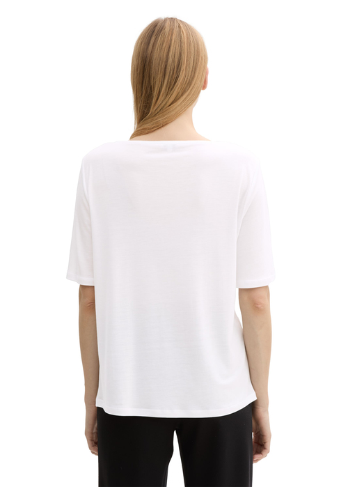 Tom Tailor C Neck Tee White - 1047234-20000