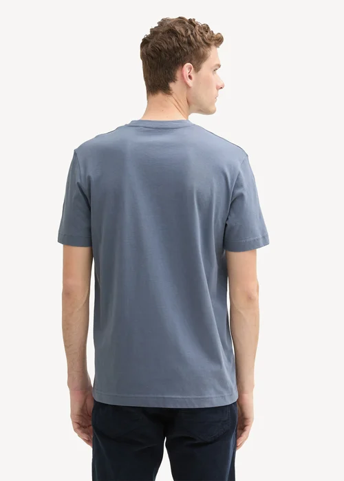 Tom Tailor T Shirt With A Print Dove Grey
