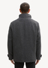 Tom Tailor 2 In 1 Jacket In Wool Dark Grey Black Herringbone - 1042209-30500