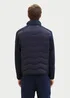 Tom Tailor Hybrid Jacket With A Stand Up Collar Sky Captain Blue