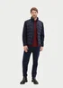 Tom Tailor Hybrid Jacket With A Stand Up Collar Sky Captain Blue
