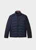 Tom Tailor Hybrid Jacket With A Stand Up Collar Sky Captain Blue