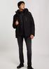 Cross Jeans Winter Puffer Hoodie Jacket Black 020 - 40278-020