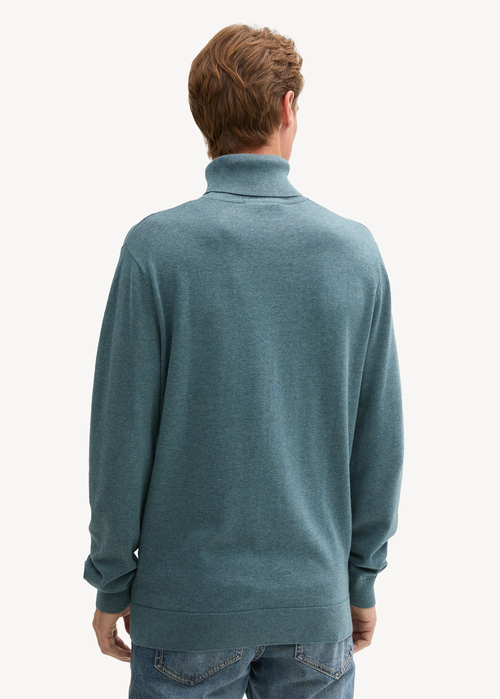 Tom Tailor Turtleneck Stormy Teal Melange - 1042456-36148