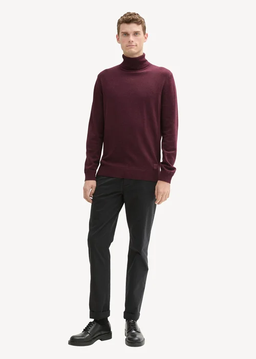 Tom Tailor Turtleneck Grape Red Melange