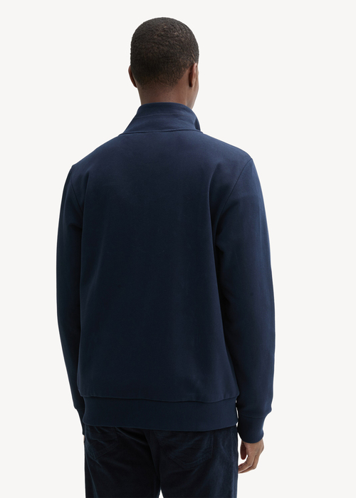 Tom Tailor Zip Sweatshirt Sky Captain Blue - 1044029-10668