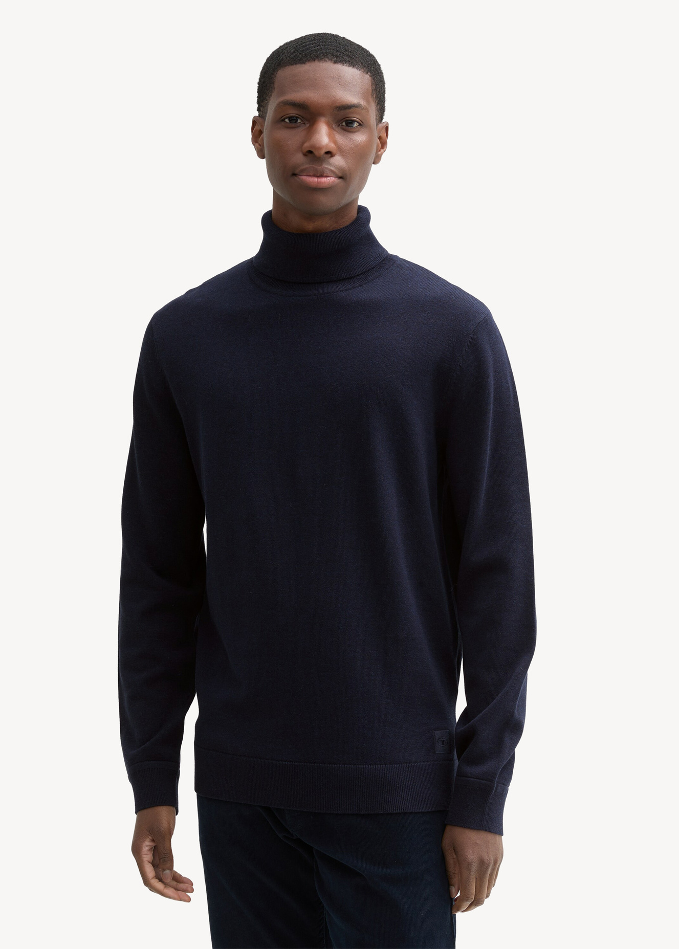 Tom Tailor Turtleneck Knitted Navy Melange - 1042456-13160