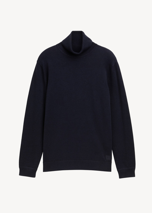 Tom Tailor Turtleneck Knitted Navy Melange - 1042456-13160