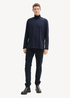 Tom Tailor Long Sleeved Shirt With Turtleneck Sky Captain Blue - 1043993-10668