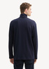 Tom Tailor Long Sleeved Shirt With Turtleneck Sky Captain Blue - 1043993-10668