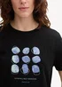 Tom Tailor Printed T Shirt With Organic Cotton Deep Black