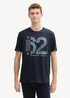 Tom Tailor T Shirt With Print Sky Captain Blue