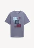Tom Tailor T Shirt With Print Dove Grey