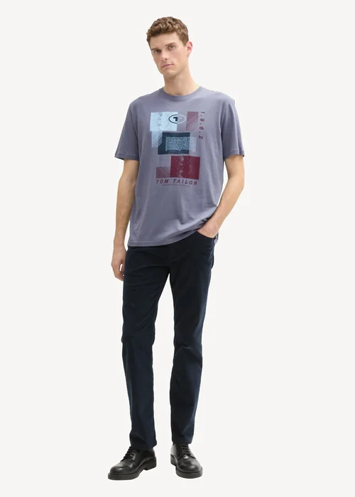 Tom Tailor T Shirt With Print Dove Grey