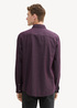 Tom Tailor Regular Fit Shirt With Structure Purple Diagonal Structure - 1043809-36679