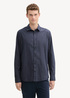 Tom Tailor Fitted Cotton Shirt Blue Structure - 1043813-36691