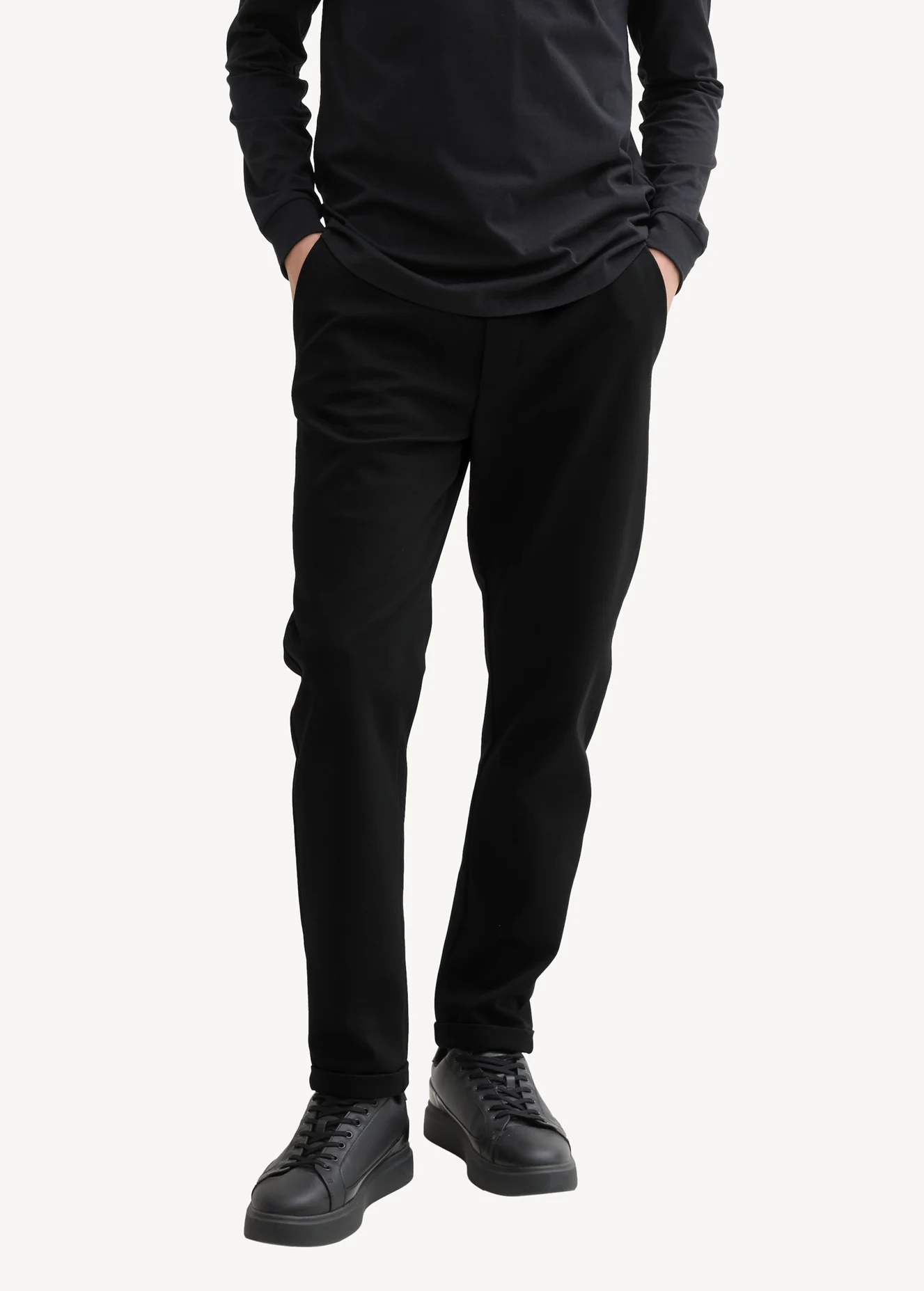 Denim Tom Tailor Regular Tapered Joggers Black