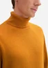 Tom Tailor Basic Turtleneck Jumper Peanut Butter Brown Melange