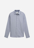 Tom Tailor Fitted Cotton Shirt Grey Structure - 1043813-36692