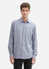 Tom Tailor Fitted Cotton Shirt Grey Structure - 1043813-36692