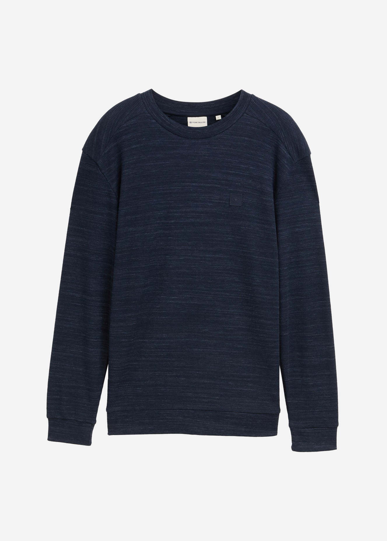 Tom Tailor Long Sleeve Tee Navy Waffle Inject - 1043995-36827