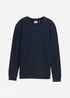 Tom Tailor Long Sleeve Tee Navy Waffle Inject