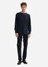 Tom Tailor Long Sleeve Tee Navy Waffle Inject