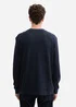 Tom Tailor Long Sleeve Tee Navy Waffle Inject