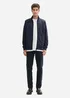 Tom Tailor Sweat Jacket In A Melange Look Sky Captain Blue White Melange