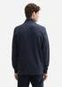Tom Tailor Sweat Jacket In A Melange Look Sky Captain Blue White Melange
