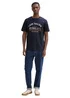 Tom Tailor C Neck Logo T Shirt Sky Captain Blue