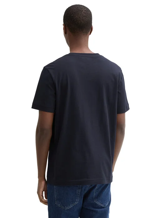 Tom Tailor C Neck Logo T Shirt Sky Captain Blue