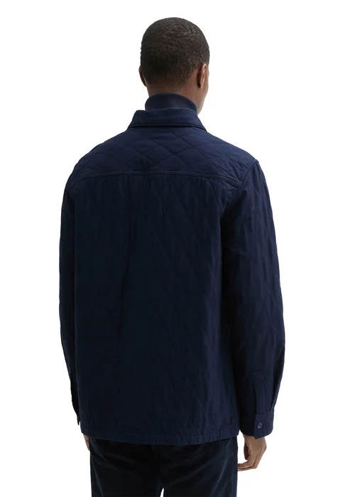 Tom Tailor Quilted Overshirt Sky Captain Blue
