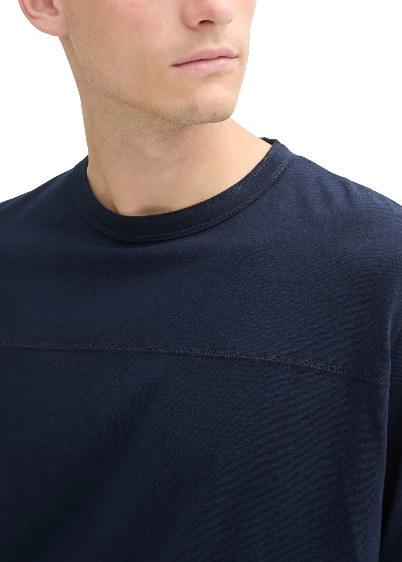 Tom Tailor Long Sleeved Shirt With Organic Cotton Sky Captain Blue