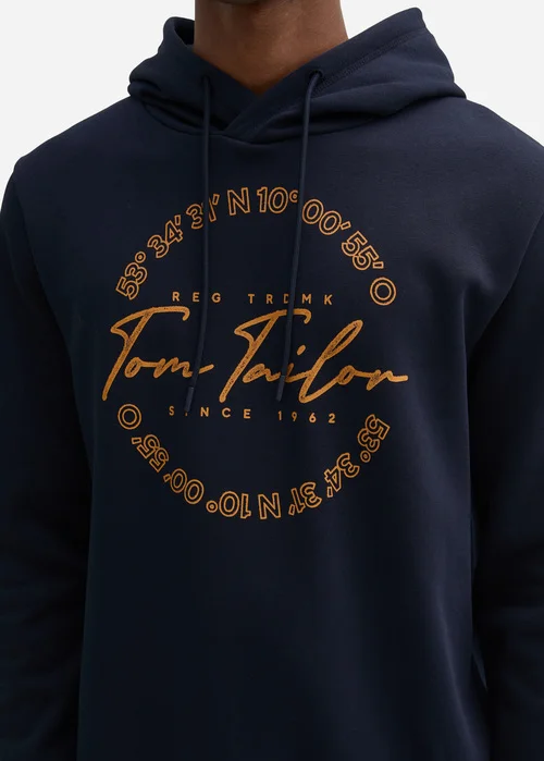 Tom Tailor Hoodie Print Sky Captain Blue