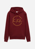 Tom Tailor Hoodie Print Burgundy Dark Red - 1044847-13721