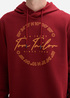 Tom Tailor Hoodie Print Burgundy Dark Red - 1044847-13721