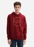 Tom Tailor Hoodie Print Burgundy Dark Red