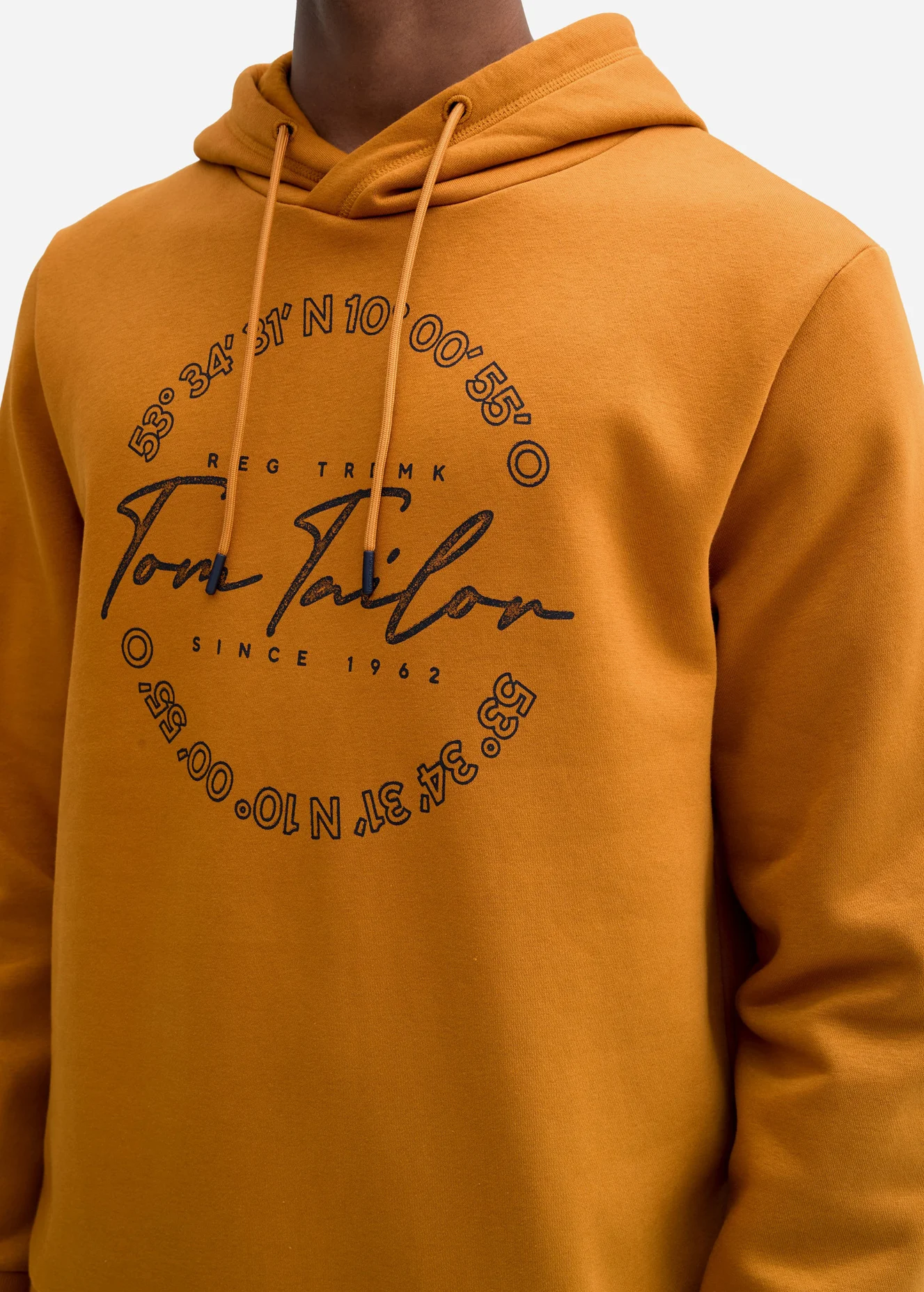 Tom Tailor Hoodie Print Peanut Butter Brown