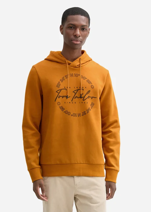 Tom Tailor Hoodie Print Peanut Butter Brown