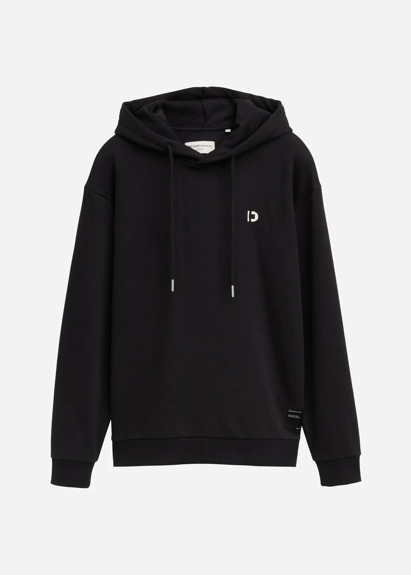 Tom Tailor Hoodie With Logo Details Black