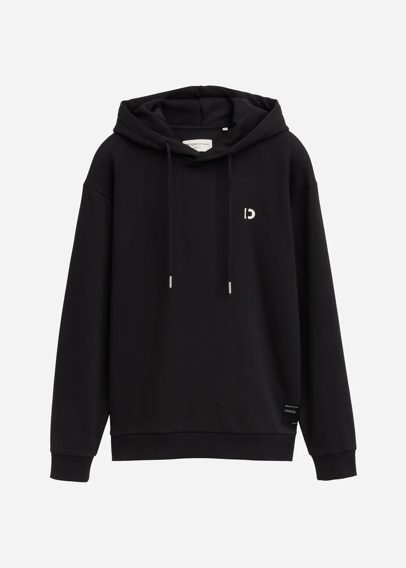 Tom Tailor Hoodie With Logo Details Black
