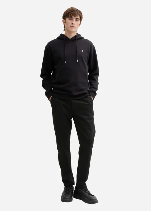 Tom Tailor Hoodie With Logo Details Black