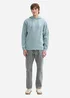 Tom Tailor Hoodie With Logo Details Light Grey Mint