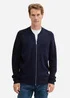 Tom Tailor Cardigan In A Mix Of Materials Knitted Navy Melange