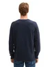 Tom Tailor Knitted Jumper With Logo Badge Knitted Navy Melange