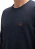 Tom Tailor Knitted Jumper With Logo Badge Knitted Navy Melange
