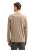 Tom Tailor Long Sleeved Shirt With Organic Cotton Parasol Brown