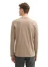 Tom Tailor Long Sleeved Shirt With Organic Cotton Parasol Brown